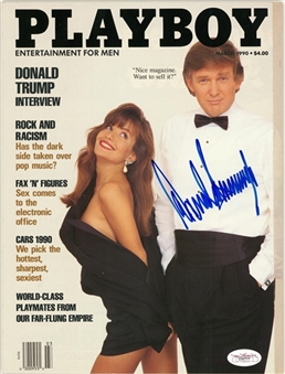 1990 Donald Trump Signed Playboy Magazine (JSA)